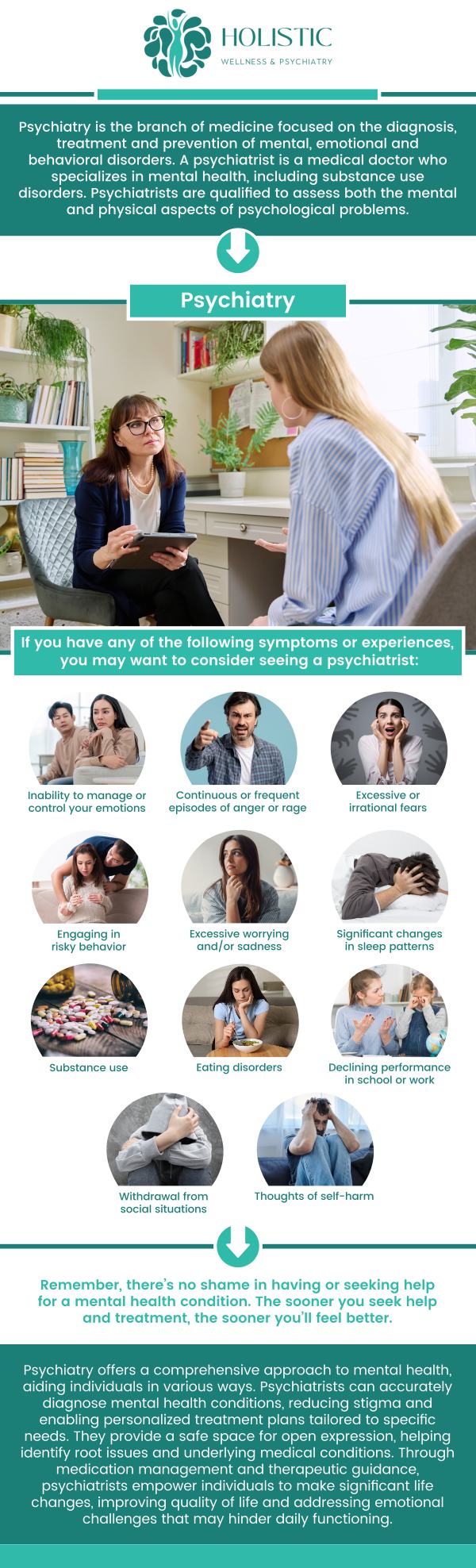 Common questions asked by patients: What are psychiatry services and how can they help with mental health issues? How do psychiatry services differ from psychotherapy? What conditions can psychiatry services treat? What should I expect during a psychiatry consultation? For more information, contact us or schedule an appointment online. We are located at 42 7th Ave SW, Suite 100 & 102 Cedar Rapids, IA 52404. We serve patients from Cedar Rapids IA, Hiawatha IA, Marion IA, Robins IA, Fairfax IA, Mt Vernon IA, and surrounding areas. Common questions asked by patients: What are psychiatry services and how can they help with mental health issues? How do psychiatry services differ from psychotherapy? What conditions can psychiatry services treat? What should I expect during a psychiatry consultation? For more information, contact us or schedule an appointment online. We are located at 42 7th Ave SW, Suite 100 & 102 Cedar Rapids, IA 52404. We serve patients from Cedar Rapids IA, Hiawatha IA, Marion IA, Robins IA, Fairfax IA, Mt Vernon IA, and surrounding areas.