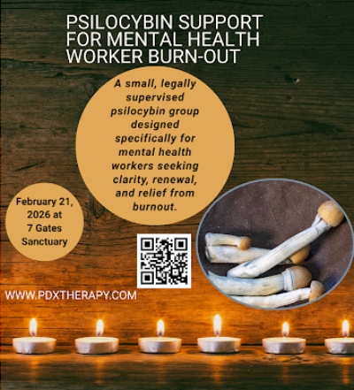 Psilocybin Support for Therapist Burnout
